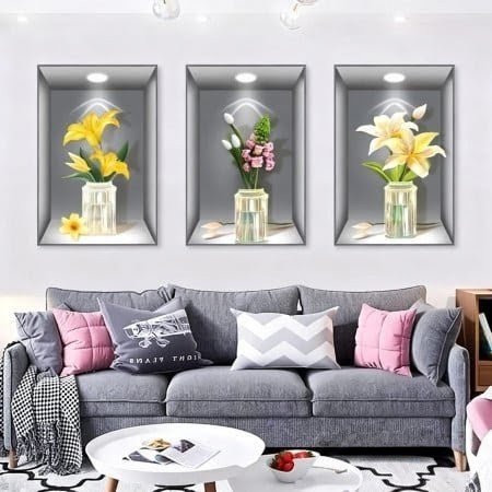 3pcs Set Artificial Wall Sticker (S09)